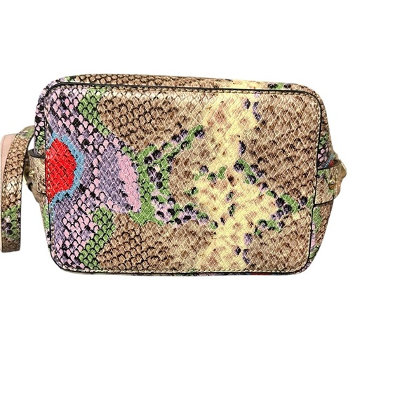 ALDO Dororyth Bucket Drawstring Bag Crossbody Multicolor Snakeskin Vegan Leather - Picture 6 of 8